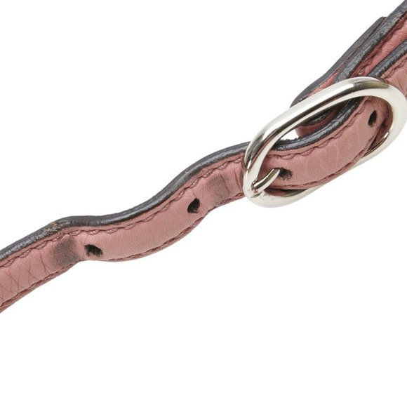 GUCCI Pink Leather Bamboo Shoulder Bag - Picture 10 of 15